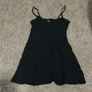 Black spaghetti steak dress with pockets from Express size M